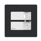 Emetteur mural 1 canal - Face Anthracite