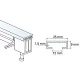 9013406 rail 25mm